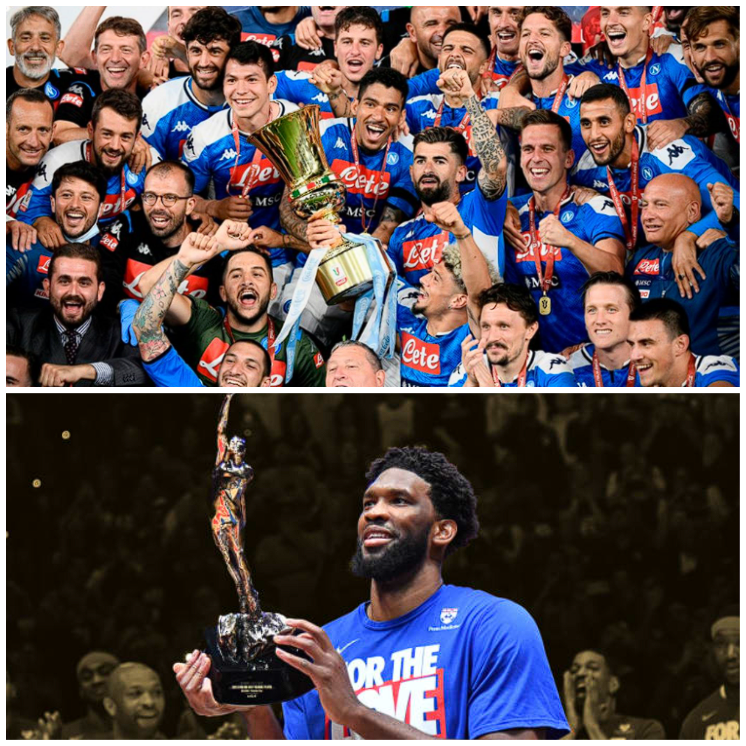 Joel Embiid MVP de la saison de NBA, le SSC Napoli Champion d'italie 